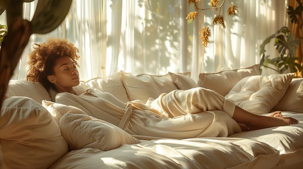 Détente absolue avec le vêtement confort chez vous